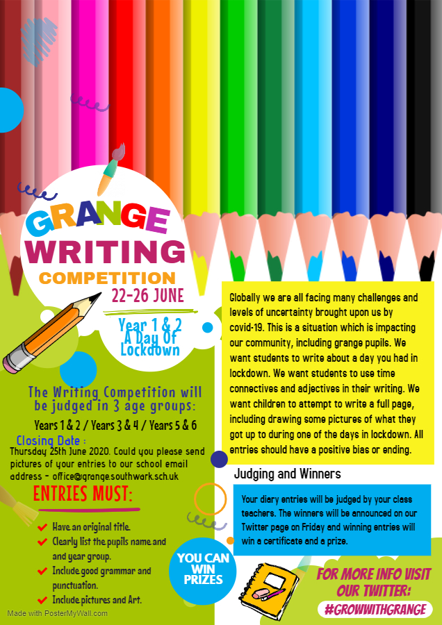 Writing Competition this week!